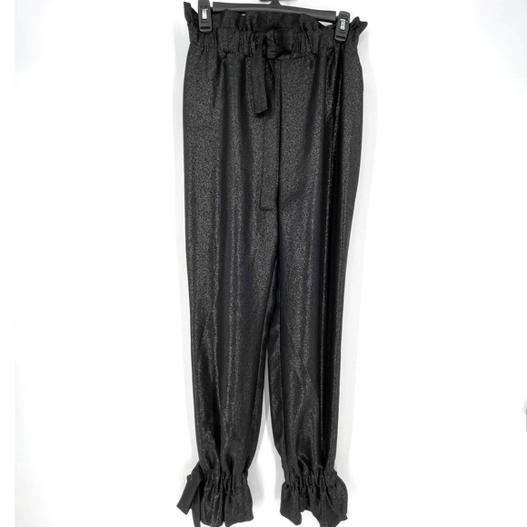 Zara Shimmery Paperbag Trouser Pants - Picture 4 of 11